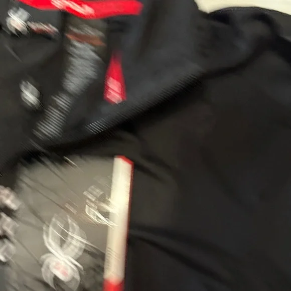 Custom Designed “Connor McGregor” Black Graphic Spyder Quarter-Zip Pullover-NWT - Picture 3 of 5